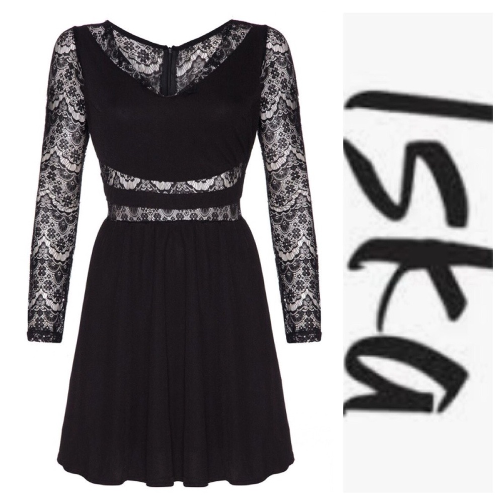 Black Lace Dress by Iska London is NWT Size 8